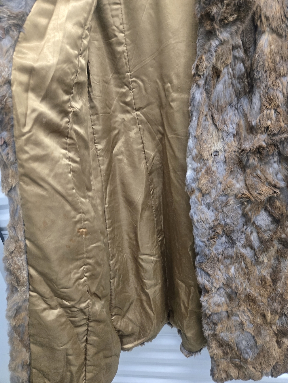 Dino Ricco Rabbit Fur Coat Size Large - Picture 9 of 16